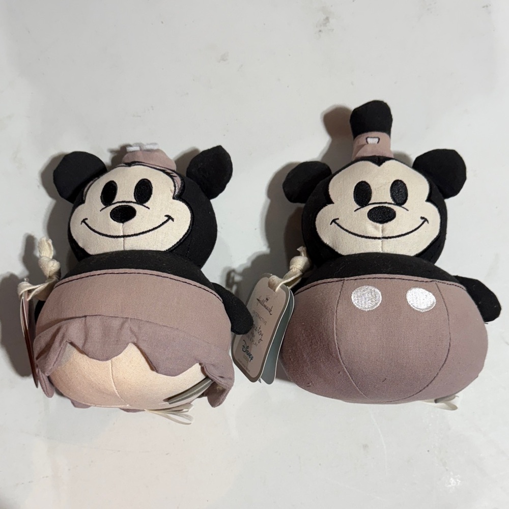 Disney Mickey Mouse Plush Toy Set - Black and Brown